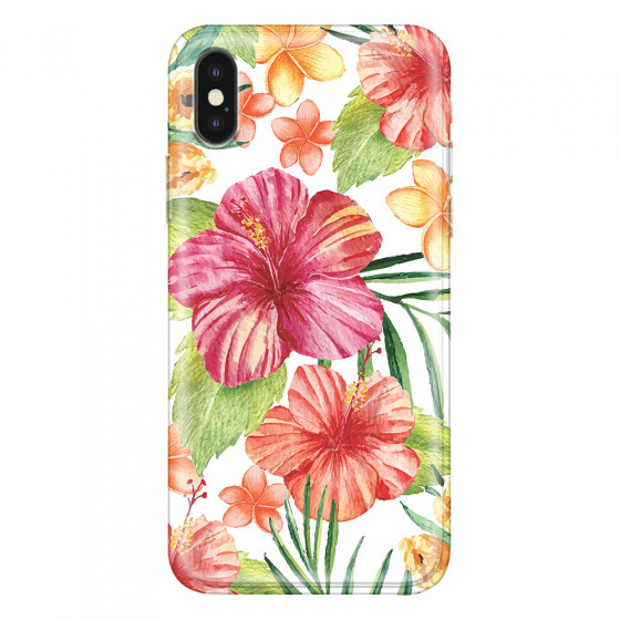 APPLE - iPhone XS - Soft Clear Case - Tropical Vibes