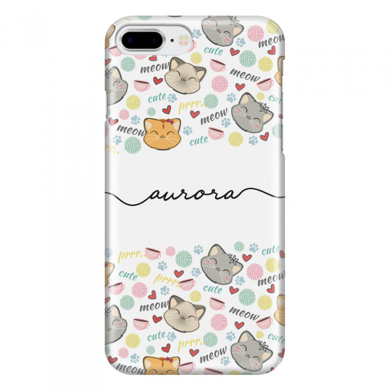 APPLE - iPhone 8 Plus - 3D Snap Case - Cute Kitten Pattern