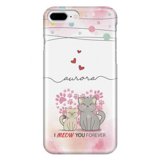 APPLE - iPhone 8 Plus - 3D Snap Case - I Meow You Forever