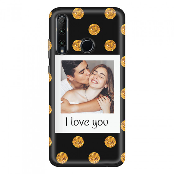 HONOR - Honor 20 lite - Soft Clear Case - Single Love Dots Photo