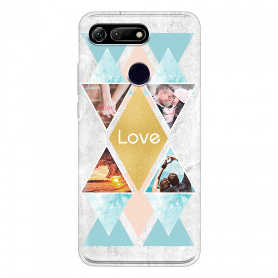 HONOR - Honor View 20 - Soft Clear Case - Triangle Love Photo