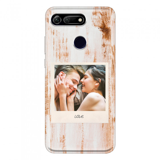 HONOR - Honor View 20 - Soft Clear Case - Wooden Polaroid