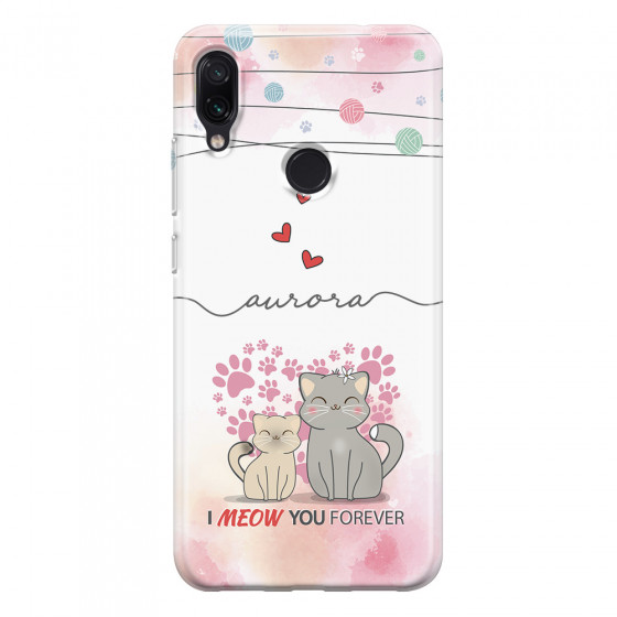 XIAOMI - Redmi Note 7/7 Pro - Soft Clear Case - I Meow You Forever