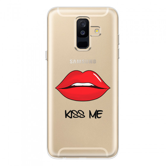 SAMSUNG - Galaxy A6 Plus - Soft Clear Case - Kiss Me