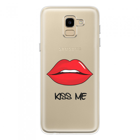 SAMSUNG - Galaxy J6 - Soft Clear Case - Kiss Me