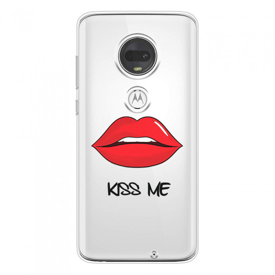 MOTOROLA by LENOVO - Moto G7 - Soft Clear Case - Kiss Me