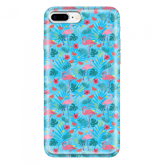APPLE - iPhone 7 Plus - Soft Clear Case - Tropical Flamingo IV