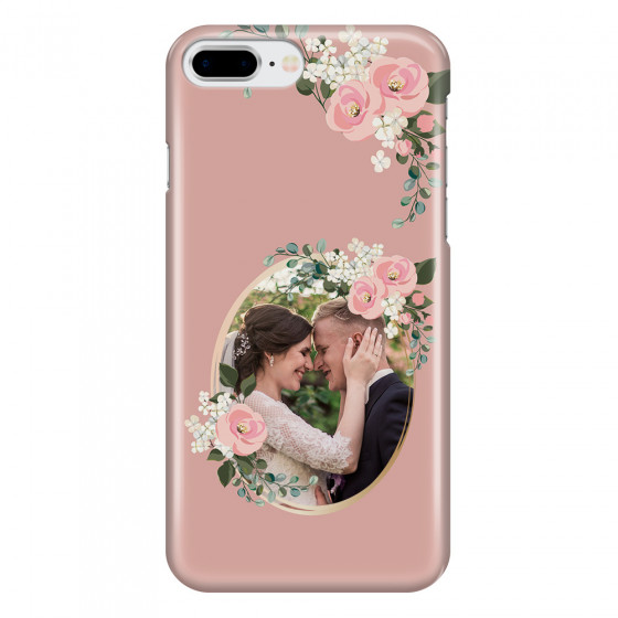 APPLE - iPhone 7 Plus - 3D Snap Case - Pink Floral Mirror Photo