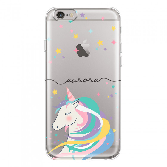 APPLE - iPhone 6S - Soft Clear Case - Clear Unicorn Handwritten
