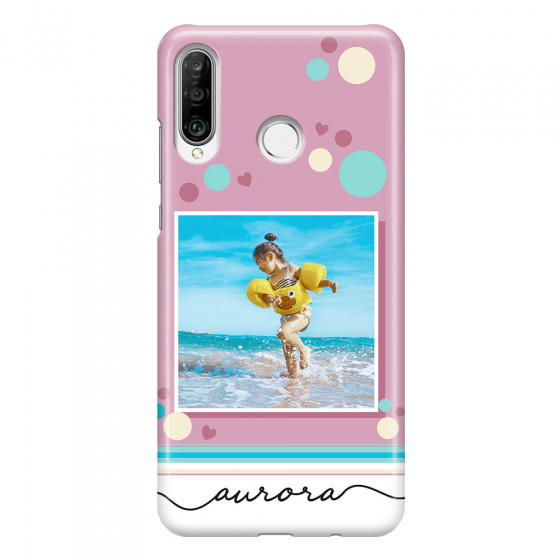 HUAWEI - P30 Lite - 3D Snap Case - Cute Dots Photo Case