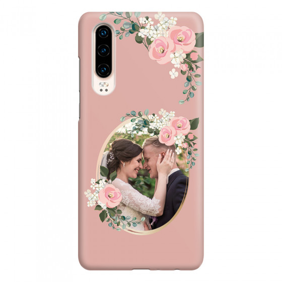HUAWEI - P30 - 3D Snap Case - Pink Floral Mirror Photo