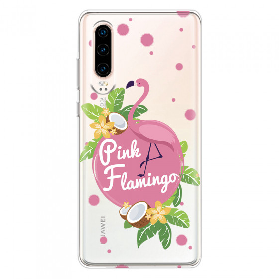 HUAWEI - P30 - Soft Clear Case - Pink Flamingo