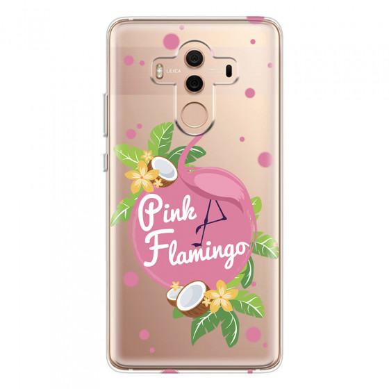 HUAWEI - Mate 10 Pro - Soft Clear Case - Pink Flamingo