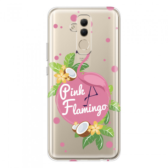 HUAWEI - Mate 20 Lite - Soft Clear Case - Pink Flamingo