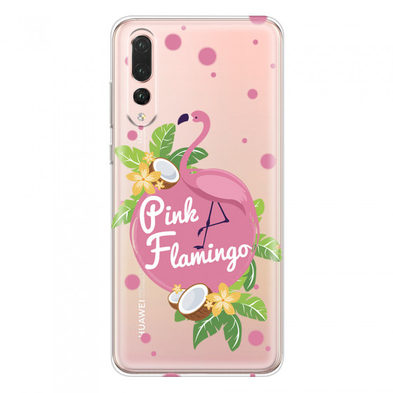 HUAWEI - P20 Pro - Soft Clear Case - Pink Flamingo