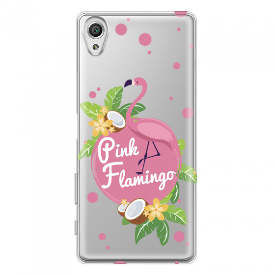 SONY - Sony XA1 - Soft Clear Case - Pink Flamingo