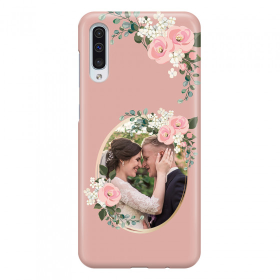 SAMSUNG - Galaxy A50 - 3D Snap Case - Pink Floral Mirror Photo
