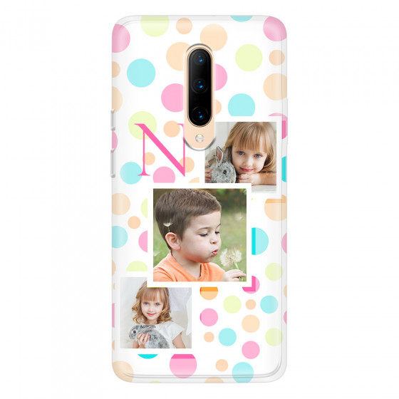 ONEPLUS - OnePlus 7 Pro - Soft Clear Case - Cute Dots Initial
