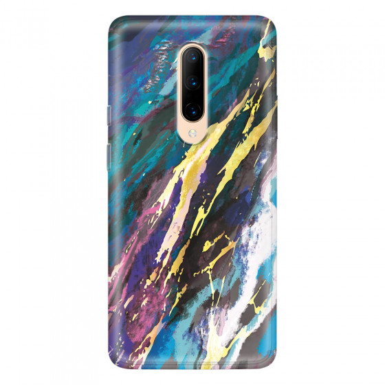 ONEPLUS - OnePlus 7 Pro - Soft Clear Case - Marble Bahama Blue