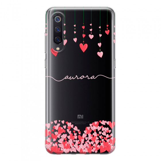 XIAOMI - Xiaomi Mi 9 - Soft Clear Case - Light Love Hearts Strings