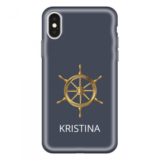 APPLE - iPhone X - Soft Clear Case - Boat Wheel