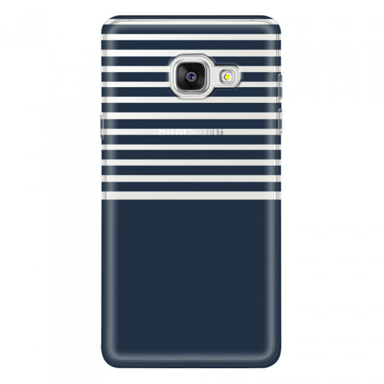 SAMSUNG - Galaxy A3 2017 - Soft Clear Case - Life in Blue Stripes