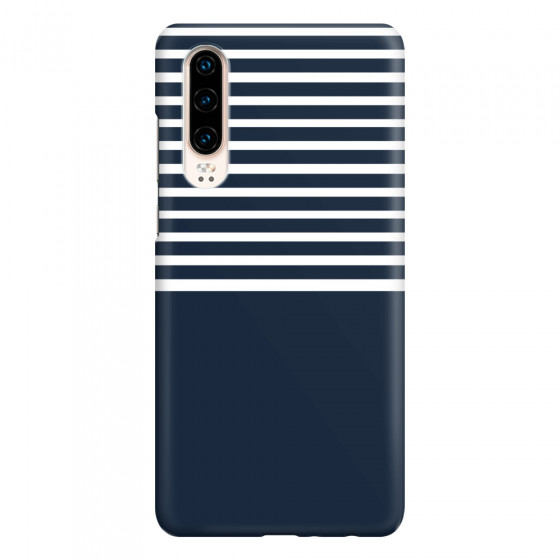 HUAWEI - P30 - 3D Snap Case - Life in Blue Stripes