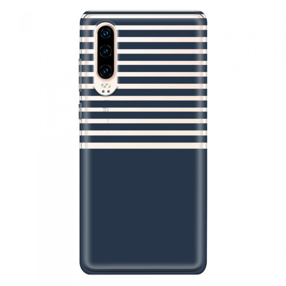 HUAWEI - P30 - Soft Clear Case - Life in Blue Stripes