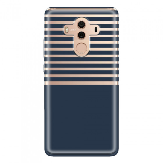 HUAWEI - Mate 10 Pro - Soft Clear Case - Life in Blue Stripes