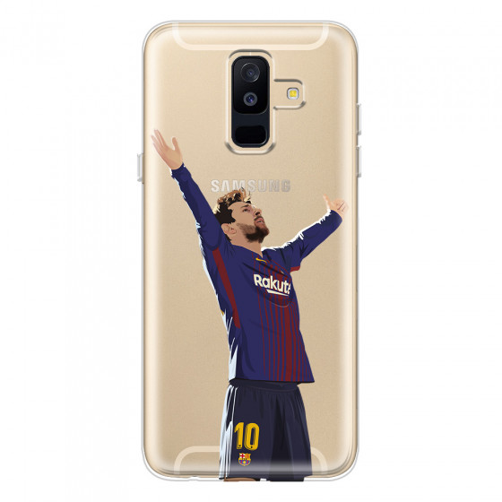 SAMSUNG - Galaxy A6 Plus - Soft Clear Case - For Barcelona Fans