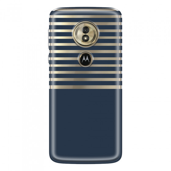MOTOROLA by LENOVO - Moto G6 Play - Soft Clear Case - Life in Blue Stripes