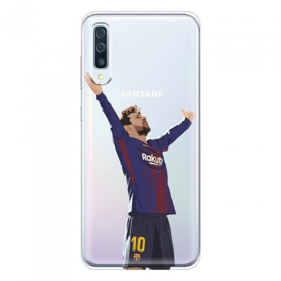 SAMSUNG - Galaxy A70 - Soft Clear Case - For Barcelona Fans
