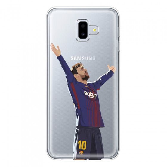 SAMSUNG - Galaxy J6 Plus - Soft Clear Case - For Barcelona Fans