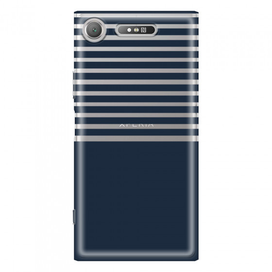 SONY - Sony XZ1 - Soft Clear Case - Life in Blue Stripes
