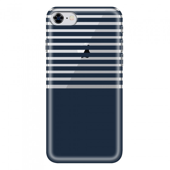 APPLE - iPhone 8 - Soft Clear Case - Life in Blue Stripes