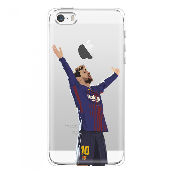 APPLE - iPhone 5S - Soft Clear Case - For Barcelona Fans