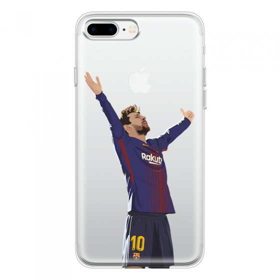 APPLE - iPhone 7 Plus - Soft Clear Case - For Barcelona Fans