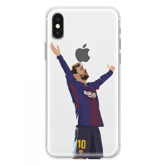 APPLE - iPhone XS Max - Soft Clear Case - For Barcelona Fans