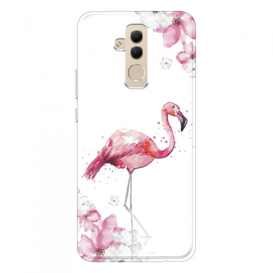 HUAWEI - Mate 20 Lite - Soft Clear Case - Pink Tropes