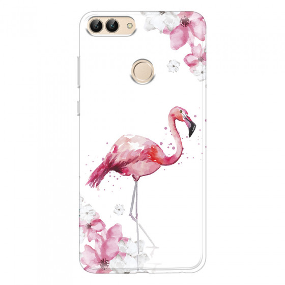 HUAWEI - P Smart 2018 - Soft Clear Case - Pink Tropes