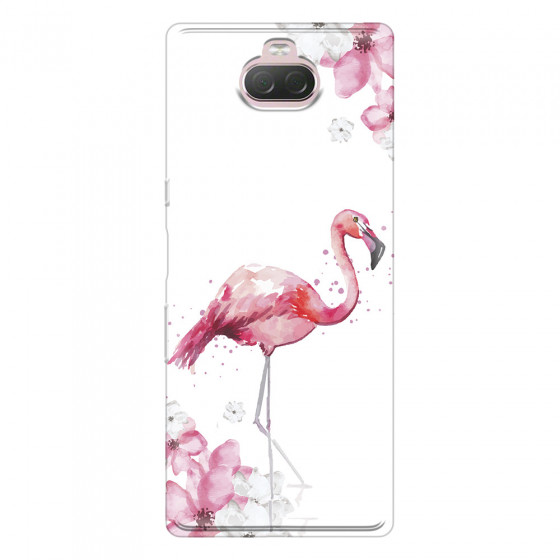 SONY - Sony 10 Plus - Soft Clear Case - Pink Tropes