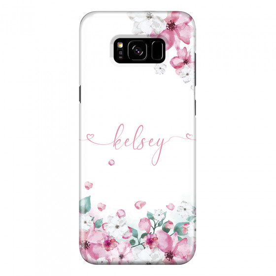 SAMSUNG - Galaxy S8 Plus - 3D Snap Case - Watercolor Flowers Handwritten