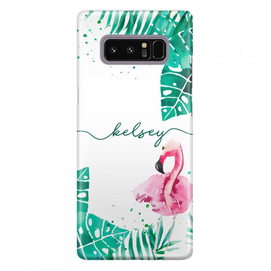 Shop by Style - Custom Photo Cases - SAMSUNG - Galaxy Note 8 - 3D Snap Case - Flamingo Watercolor