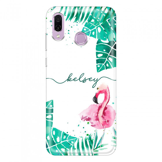 HONOR - Honor Play - Soft Clear Case - Flamingo Watercolor