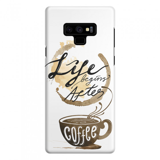 SAMSUNG - Galaxy Note 9 - 3D Snap Case - Life begins after coffee