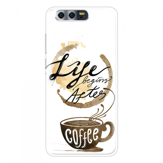 HONOR - Honor 9 - Soft Clear Case - Life begins after coffee