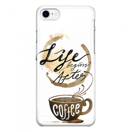 APPLE - iPhone 7 - 3D Snap Case - Life begins after coffee