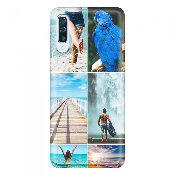 SAMSUNG - Galaxy A50 - Soft Clear Case - Collage of 6