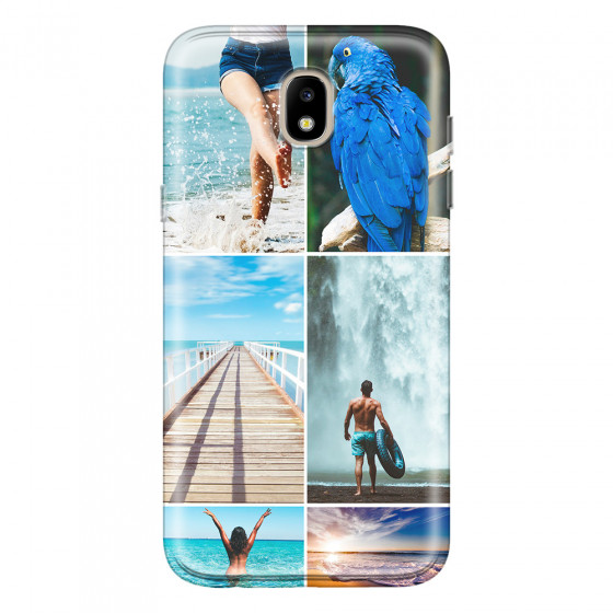 SAMSUNG - Galaxy J3 2017 - Soft Clear Case - Collage of 6