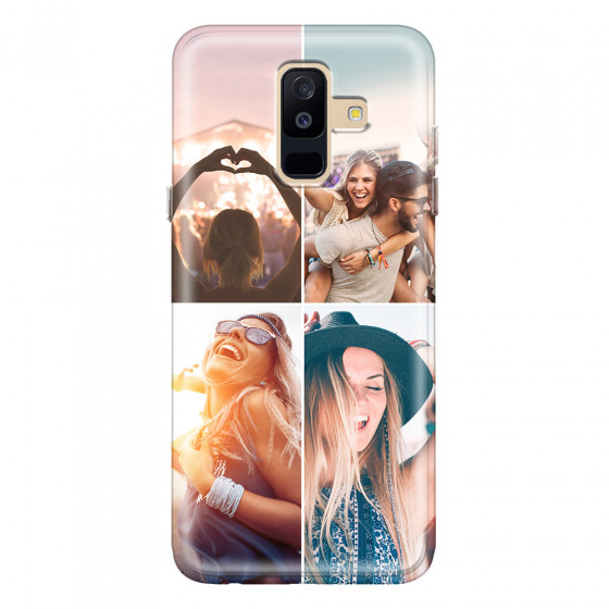 SAMSUNG - Galaxy A6 Plus 2018 - Soft Clear Case - Collage of 4